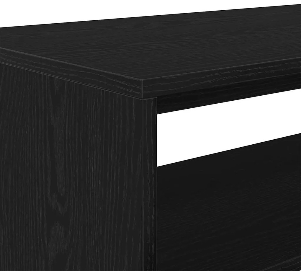 fekete tölgy színű szerelt fa TV-szekrény 60x40x40 cm