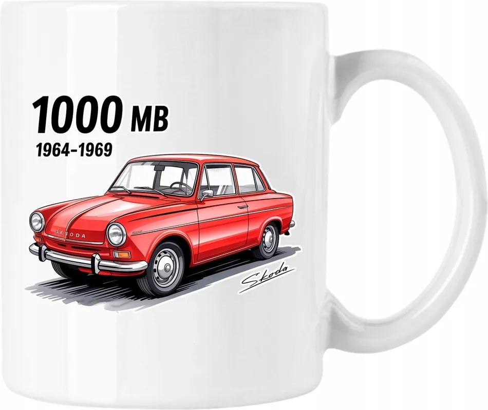 Bögre lengyel Prl autó 1000 Mb 2 Fehér 330ml