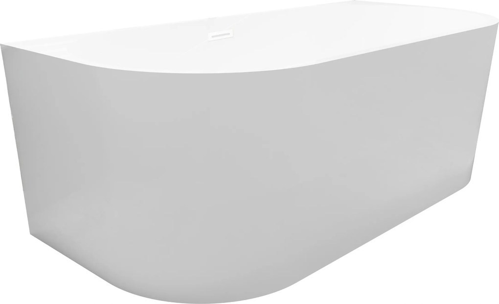 Falra szerelhető akril kád Balneo Viva White 160x75 cm szifonnal