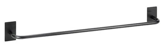 Törölközőtartó 64,5x7,2 cm rozsdamentes acél/fekete