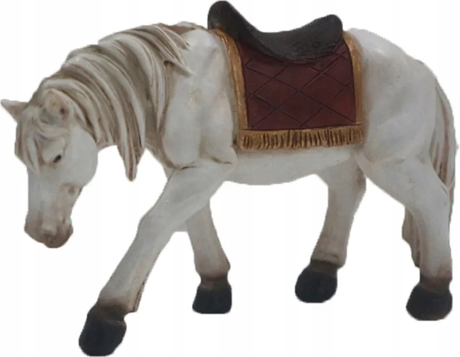 Fehér Ló Karácsonyi Betlehem Figurákhoz 11-14CM- 9,0CM Magas