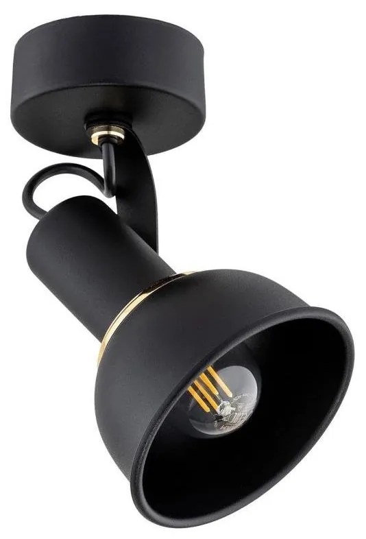 Argon 4900 - Spotlámpa TWIST 1xE14/7W/230V fekete/arany