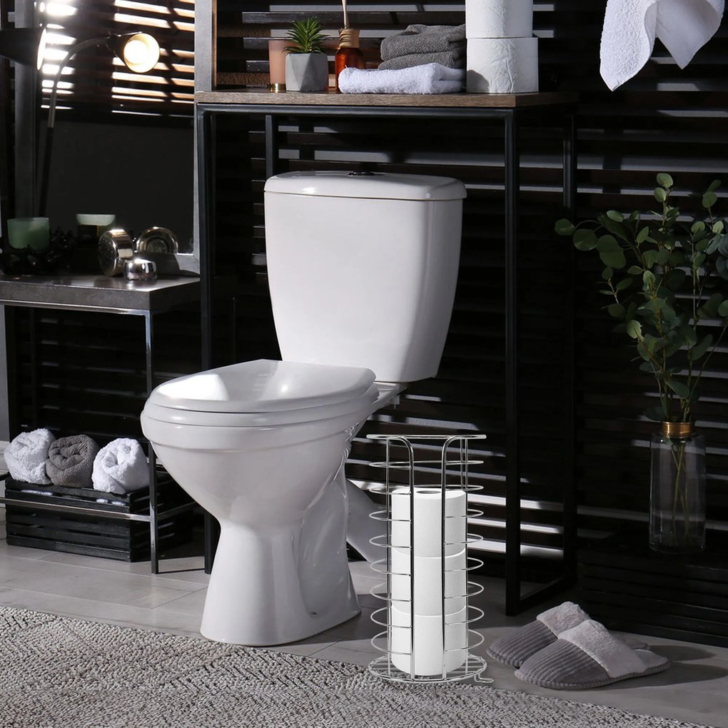 Álló WC papír tartó Chrome 322743B