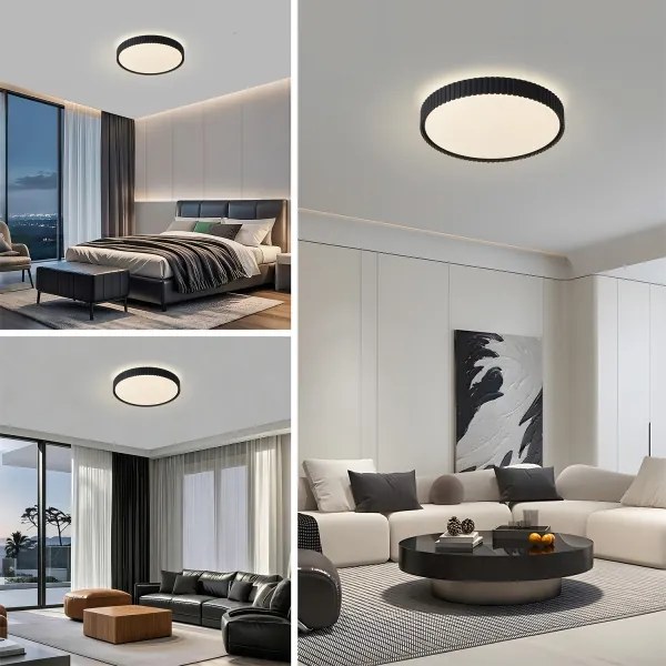 Brilagi - LED dimmelhető mennyezeti lámpa ORINO LED/54W/230V 3000-6000K fekete átm. 43 cm + távirányító
