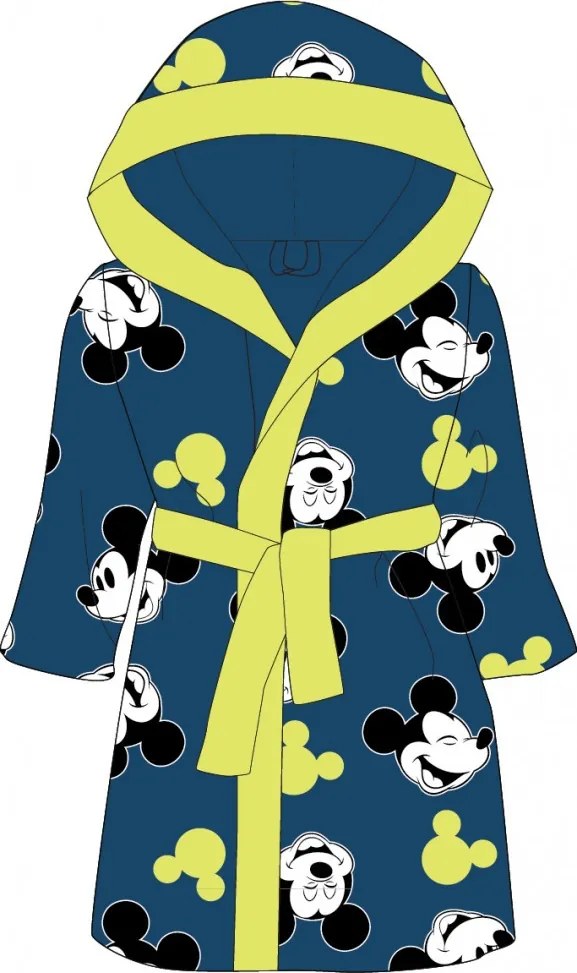Disney Mickey Night Wrap gyerek köntös 2 - 8 év / 92 - 128 cm