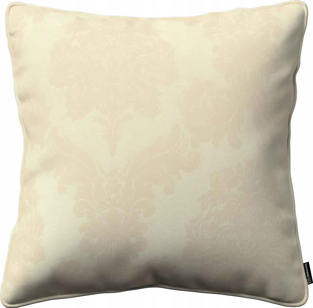 Párnahuzat 45x45 akantusz levelek ekrü háttérrel