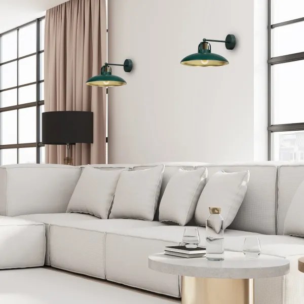 Brilagi - LED Fali lámpa FLAMENGO 1xE27/60W/230V zöld