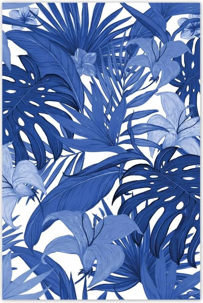 Poszterek 40x60 Classic Blue Monstera