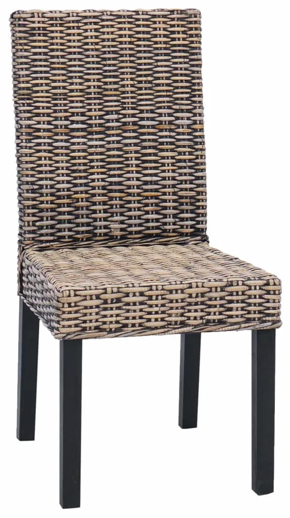 Étkezőszék 2 pcs Fekete Mosás 45 x 54 x 93 cm Tömör Mahagóni Fa