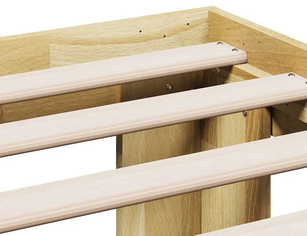 tömör tölgyfa ágykeret matrac nélkül 180 x 200 cm