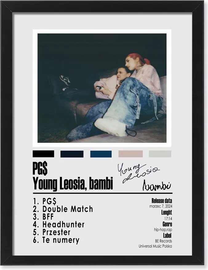 Young Leosia Bambi Pgs falikép album keretben 40x30 cm