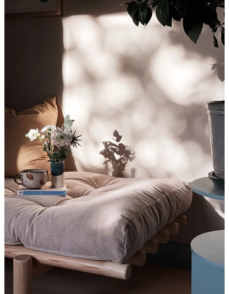 Mustársárga egyszemélyes ágy Next – Karup Design