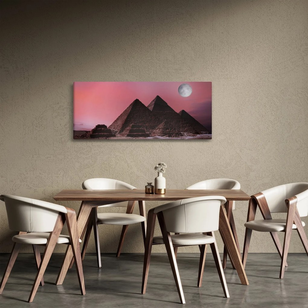 Kép - Piramisok giza, Egyiptom (120x50 cm)