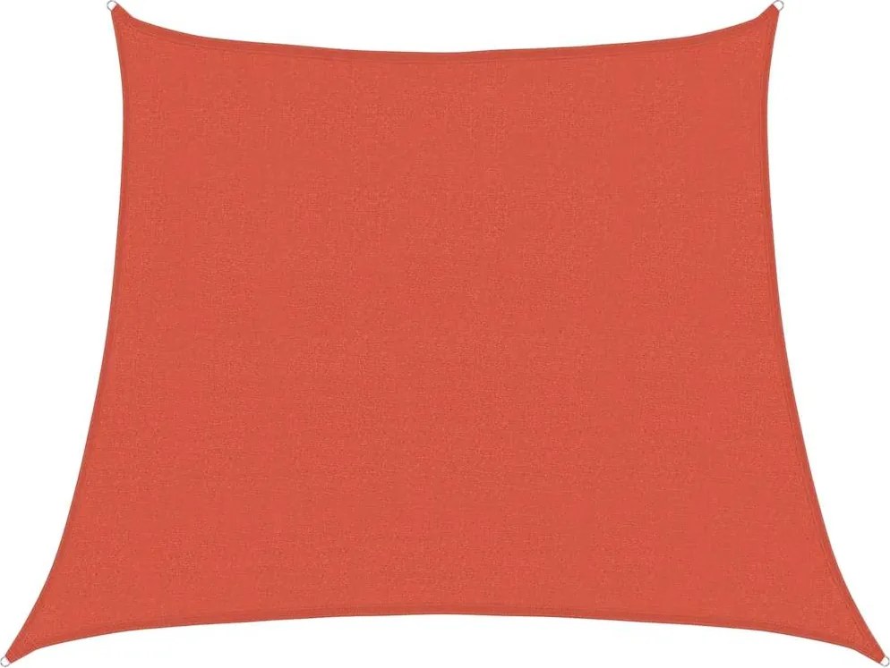 vidaXL terrakotta trapéz alakú HDPE napvitorla 160 g/m² 3/4 x 2 m
