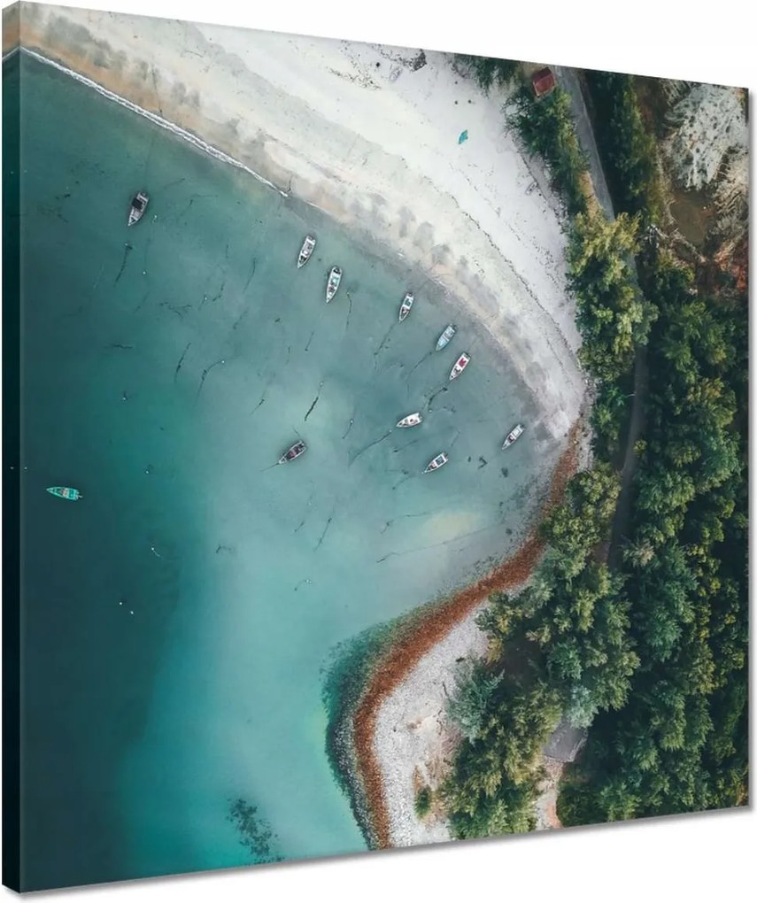 Vászonkép 40x40 Trópusi pálmafák szigete