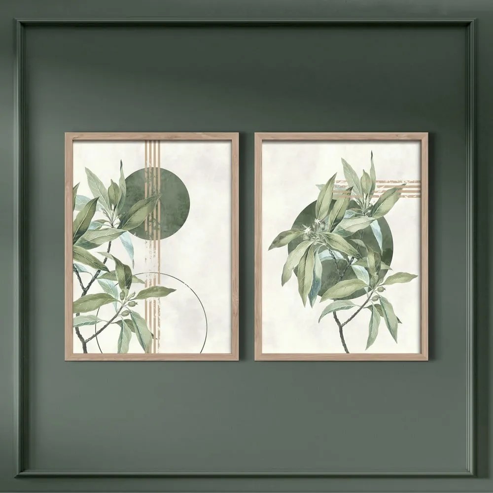 Kép szett 2 db-os 30x40 cm Green – Styler