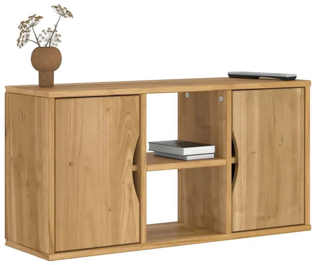 ODDA tömörfa fenyőfa TV szekrény 79x24x40 cm
