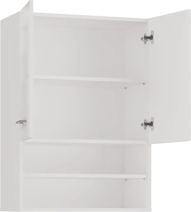 Pola mini DK felső fürdőszoba szekrény, fényes fehér