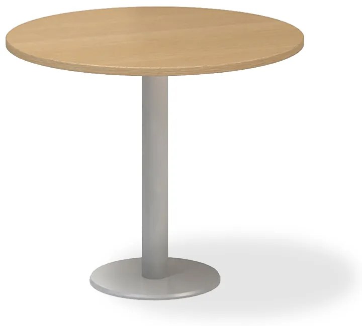 ProOffice tárgyalóasztal, átmérő 90 cm, bükkfa