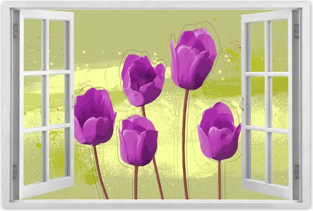 Poszterek 120x80 Pipacsok Modern grafika