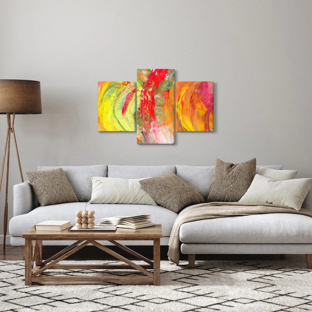 Absztrakció kép - festmény (90x60 cm)