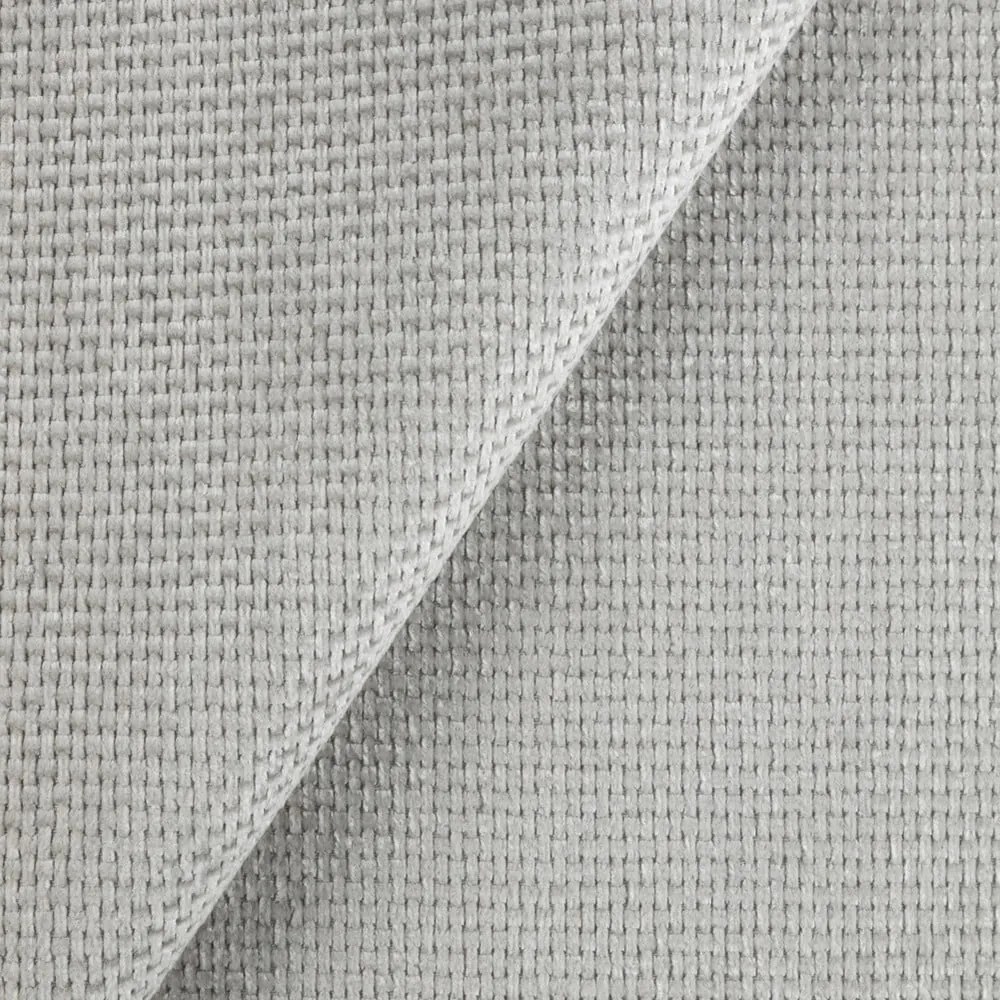 Világosszürke zsenília fotel Freya – Ropez