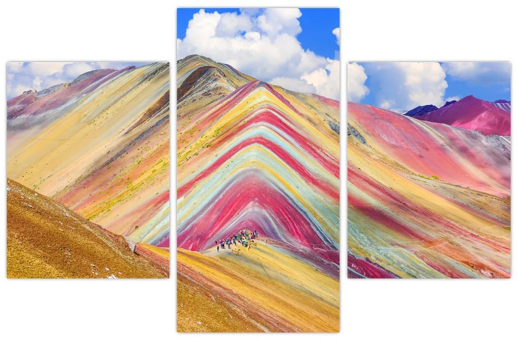 Kép - Rainbow Mountain, Peru (90x60 cm)