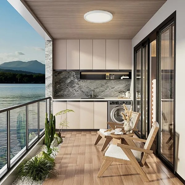 Brilagi - LED Fürdőszobai lámpa ULTRA SLIM LED/18W/230V átm. 30 cm fehér IP54