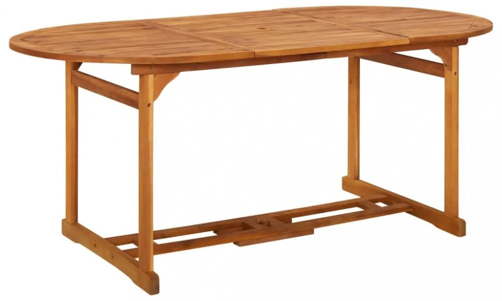 tömör akácfa kerti étkezőasztal 180 x 90 x 75 cm