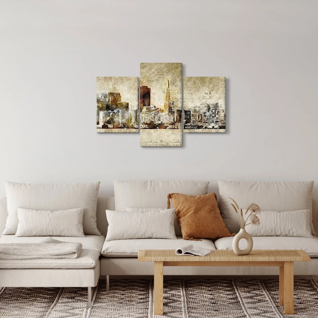Kép - Művészileg renderelt város (90x60 cm)