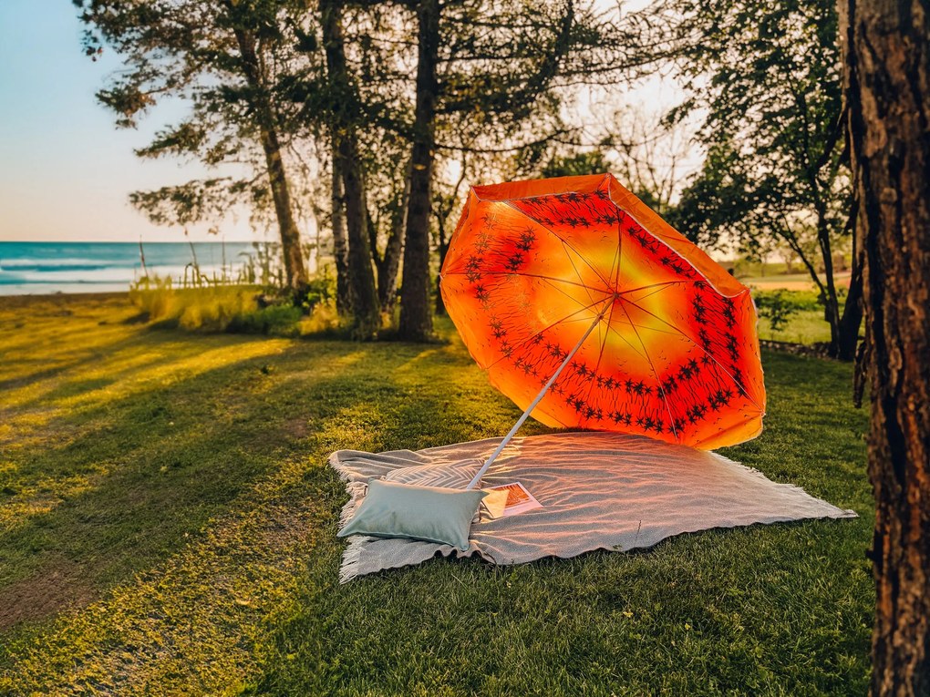 Narancsvörös napernyő GLEAM 180 cm