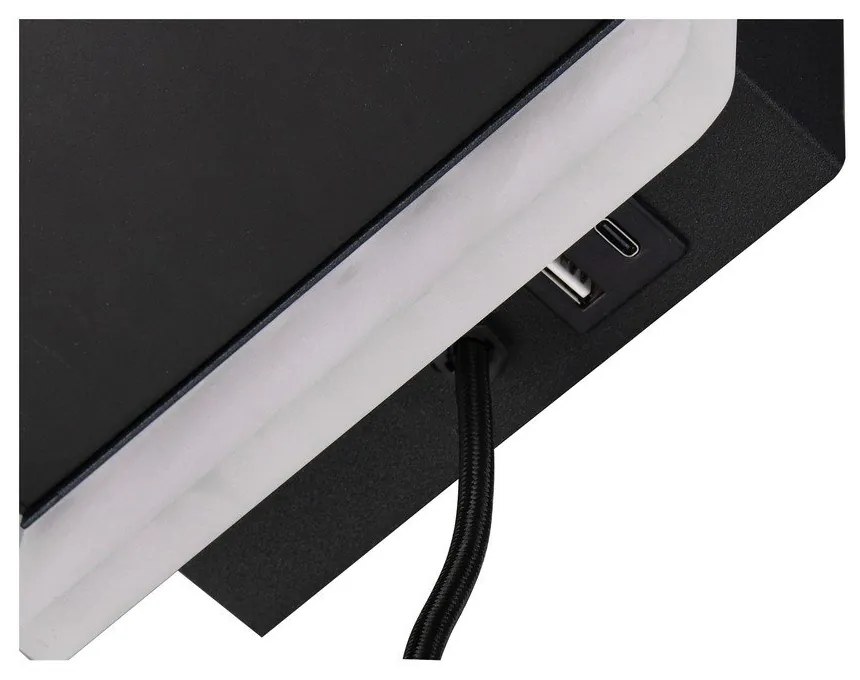 Matt fekete LED dimmelhető fali lámpa Fairfield – Trio