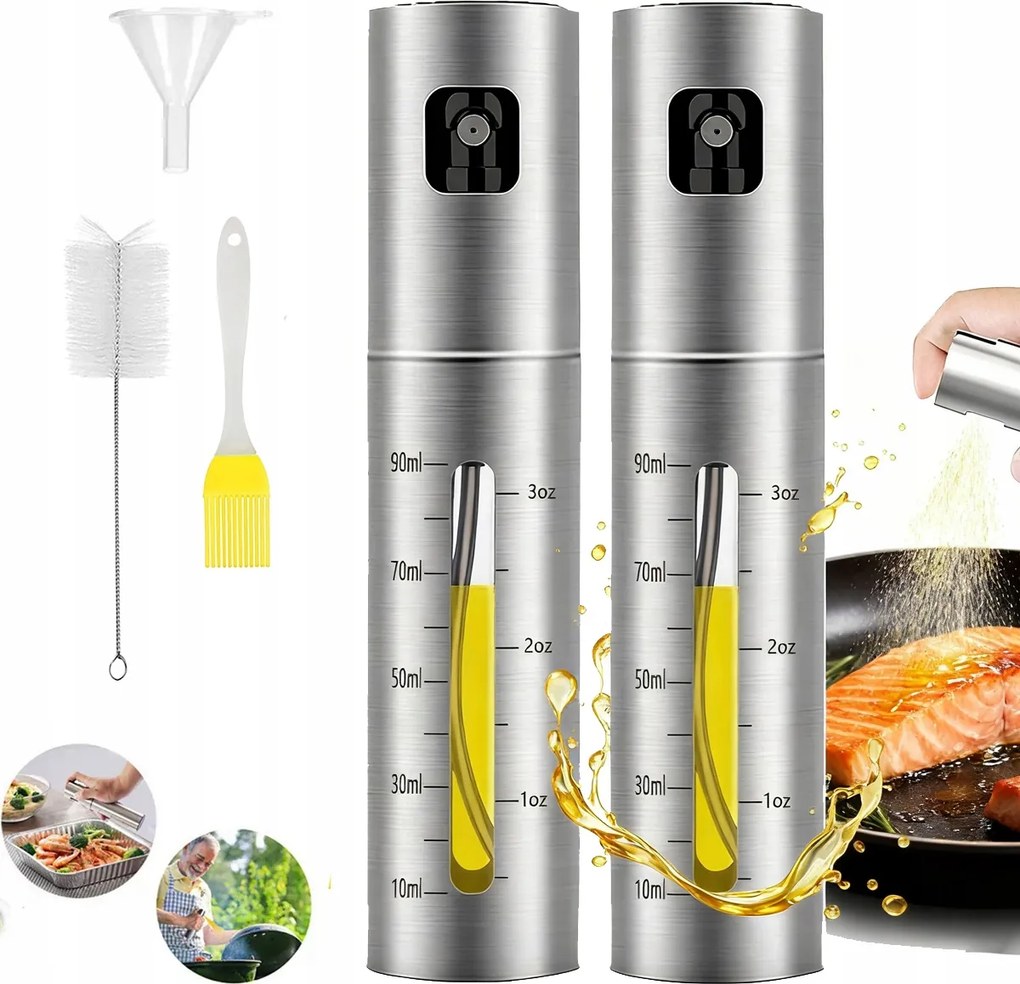 Üveg Adagoló Spray Olaj Ecet Ételmosó 100 ml