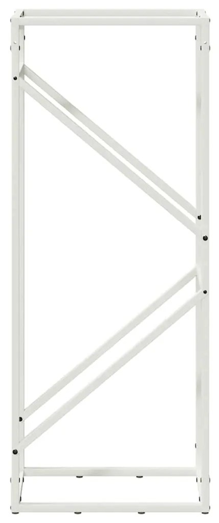 fehér hidegen hengerelt acél tűzifatároló 40x25x100 cm