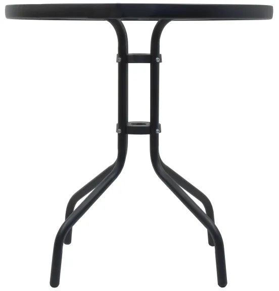 Kerti asztal á. 70 cm fekete