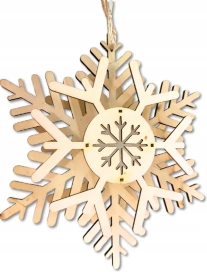 LED-es hópehely ablakra Öko fa 10 Led 25 cm