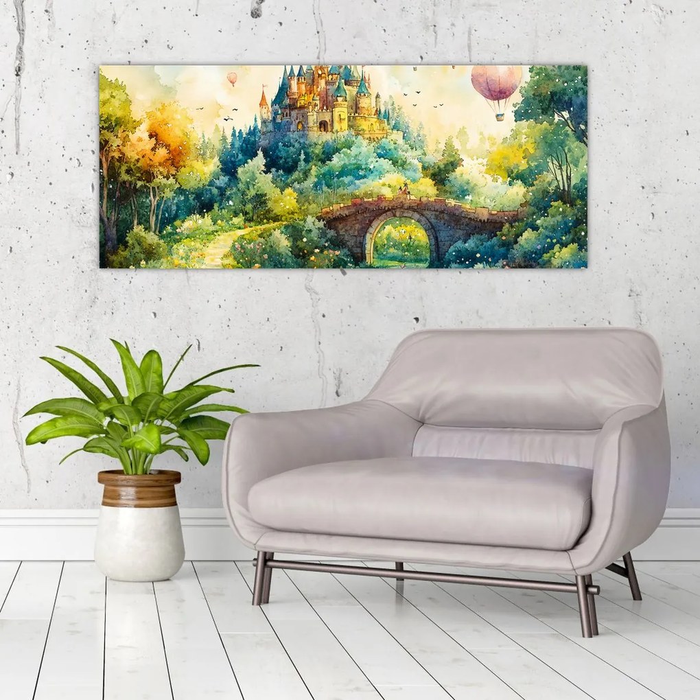 Kép - Mesebeli kastély (120x50 cm)