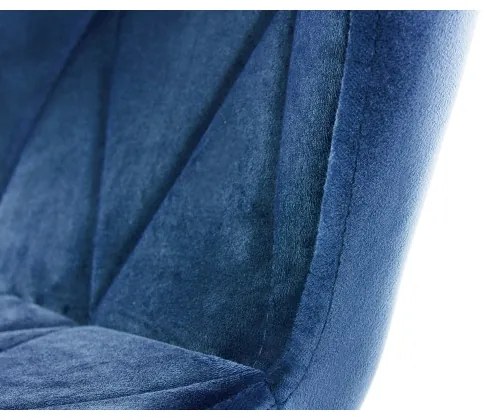 KÉSZLET 4x Étkezőszék TRIGO 74x48 cm sötét kék/bükkfa