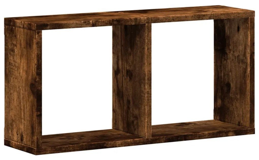 füstös tölgy színű szerelt fa faliszekrény 60 x 16 x 30 cm