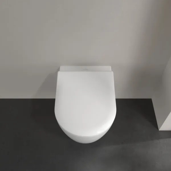 Villeroy & Boch 5656RS01 - AVENTO falra szerelhető WC SoftClose ülőkével, kerámia/fehér