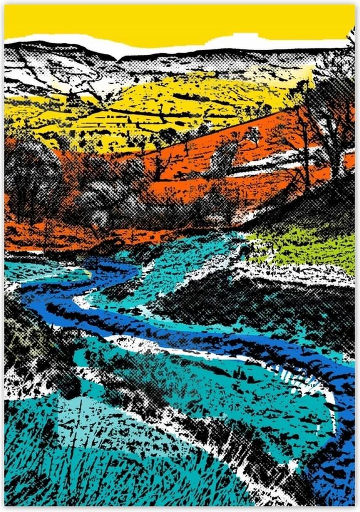 Poszterek 70x100 Hegyi táj Tájkép