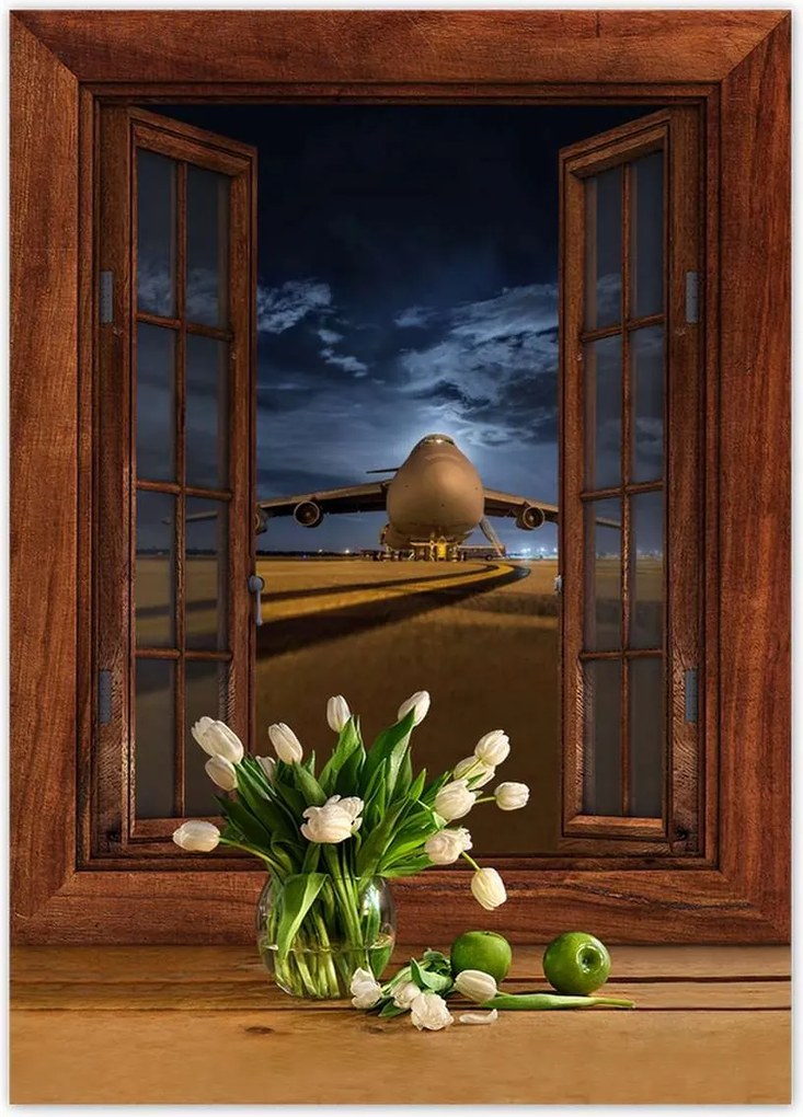 Poszterek 50x70 Nagy repülőgép repülőtér