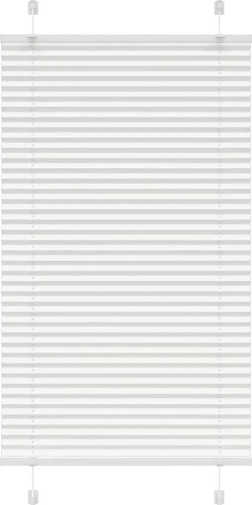 vidaXL pliszírozott redőny Fehér 75x100 cm szövetszélesség 74,4 cm