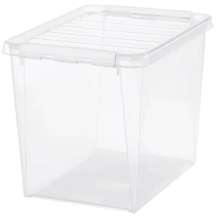 SmartStore Classic tárolódoboz fehér klipszekkel, 25 l, 25 l