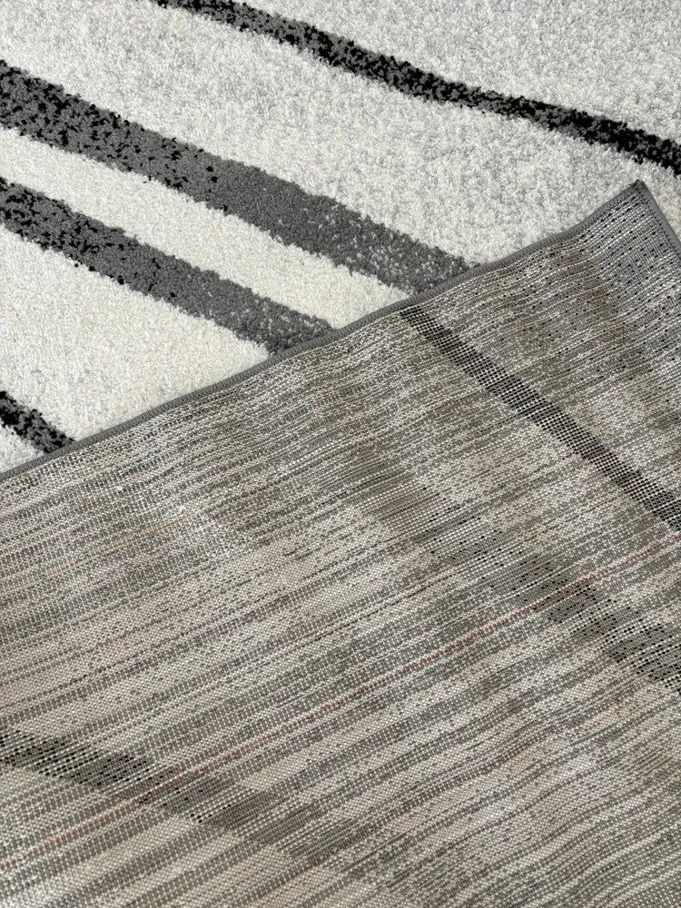 Nora 6030 szürke modern szőnyeg 60 cm-es szett