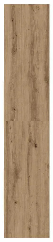 Könyvespolc kézműves tölgy 60 x 35 x 180 cm Faanyag