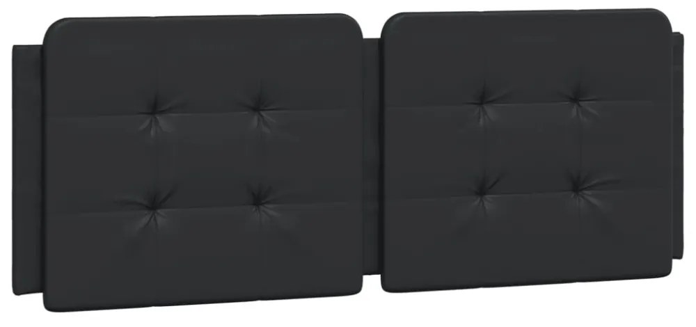 fekete műbőr ágykeret matrac nélkül Zadar 140 x 190 cm