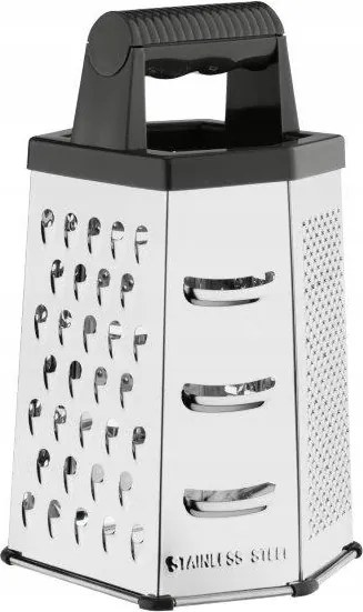 Zöldségreszelő 6 Oldalas Rozsdamentes Acél Galícia 8926 Fekete