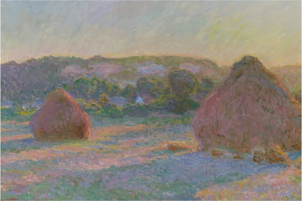Kép - Claude Monet, Stacks of Wheat (End of Summer) , reprodukciók (90x60 cm)