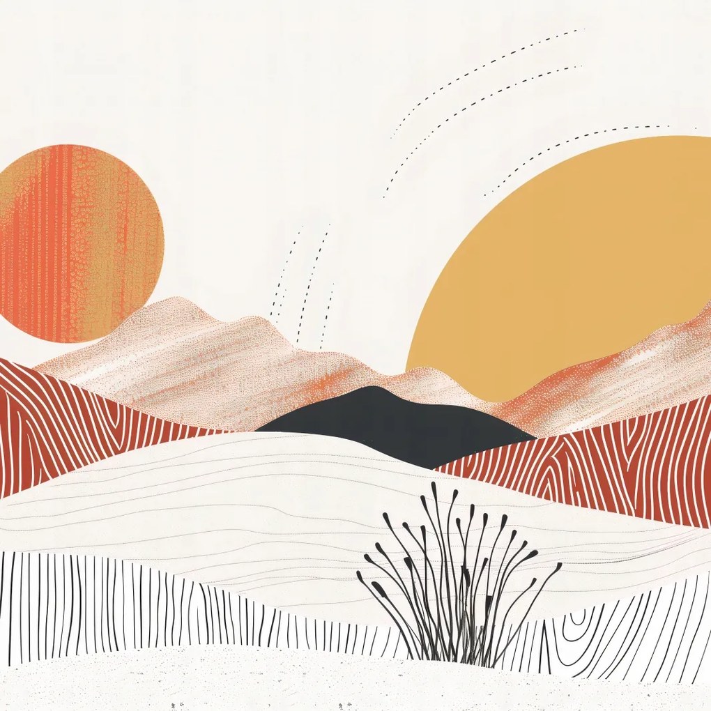 Poszter 20x20cm Táncoló Nap